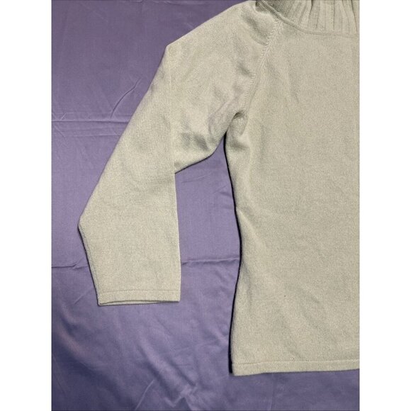 nordsrtom encore off the shoulder sweater size 2x heathered lime 100% cashmere - Picture 6 of 16